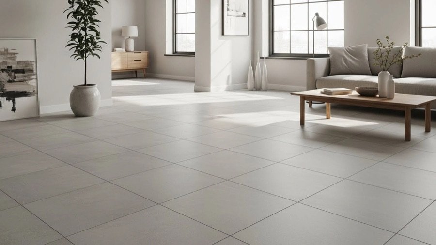 Flooring and tiling detail featuring decorative tile border pattern, precise craftsmanship, contrasting textures, and modern tile design.