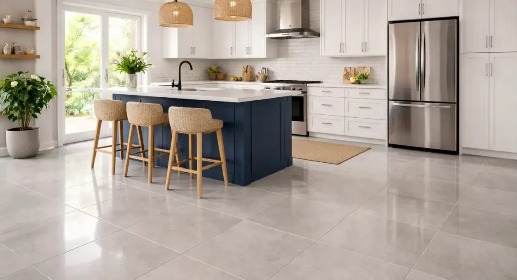 Porcelain tile in Kitchen