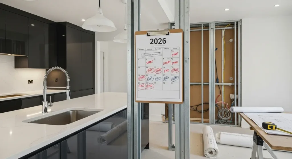 Estimated timeline for a home renovation project in 2026