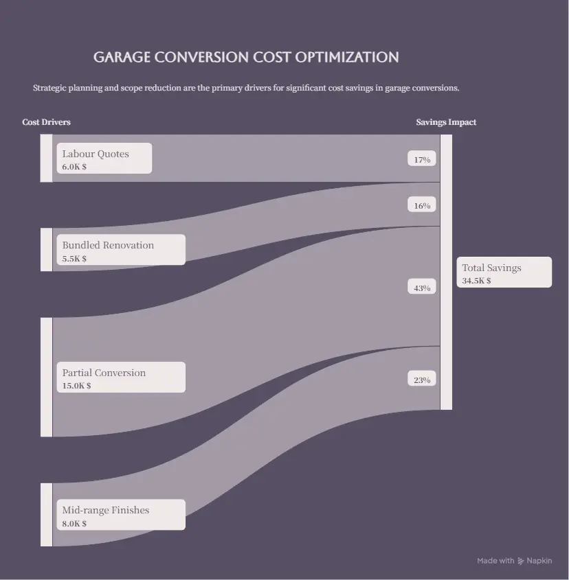 Affordable garage conversion ideas in Toronto focusing on cost-saving renovation strategies