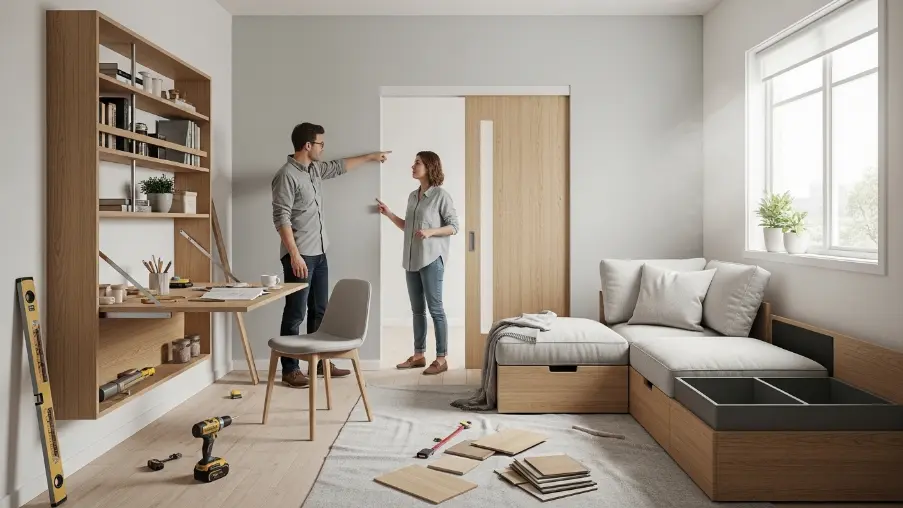 Modern small condo interior design trends for 2026 featuring space-saving layouts and upgrades